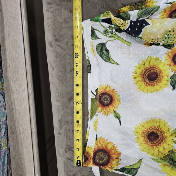 FARM Rio Yellow Green Wrap Midi Skirt - Picture 4 of 6